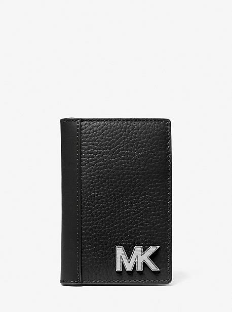 iphone 7 case with card holder michael kors black leather|Pebbled Leather Card Case .